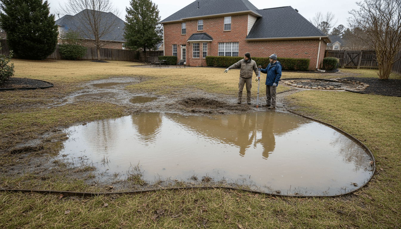 How to Fix Standing Water in Yard Clay Soil: A Gallatin Homeowner Guide